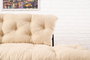 Atelier Del Sofa Nitta - Sofá-Cama de 2 Plazas en Crema